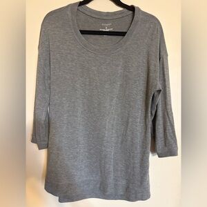 Sonoma Gray 3/4 Sleeve Top size M